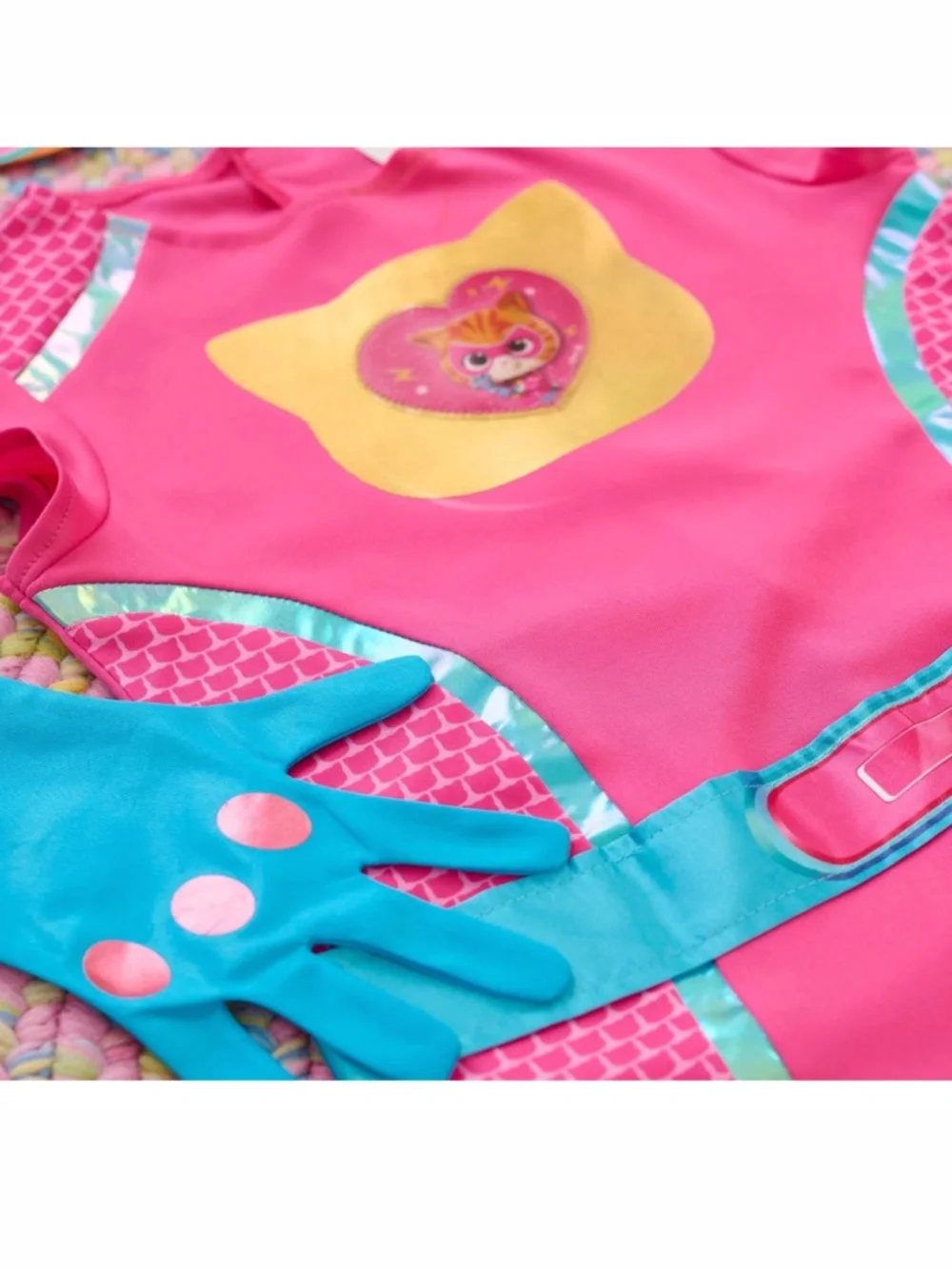 Disney Junior SuperKitties Ginny Dress Up Costume Set, 5-Piece Superhero Outfit